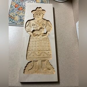 Springerle Large Wood Cookie Mold Wall Decor